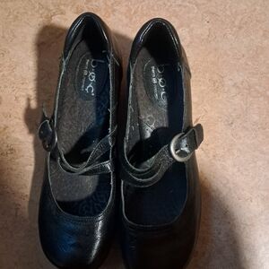 BOC 10 Black Mary Jane Wedge Shoes
